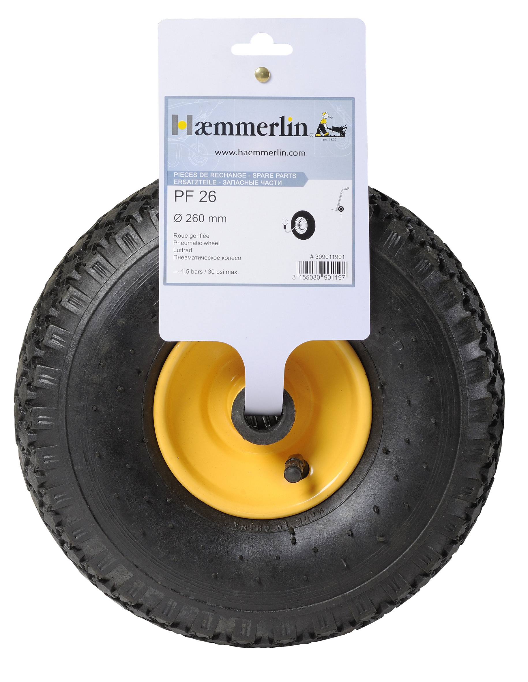 Roue gonflée PF26